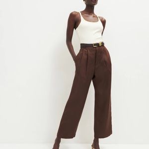 Reformation Mason Cropped Linen Pant - NEVER BEEN WORN